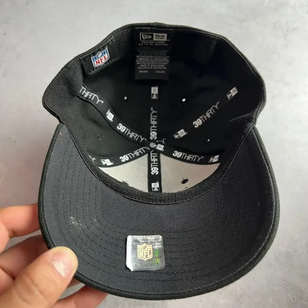 Kansas City Chiefs 39Thirty New Era Fitted Hat Black Medium-Large Cap NFL NWT